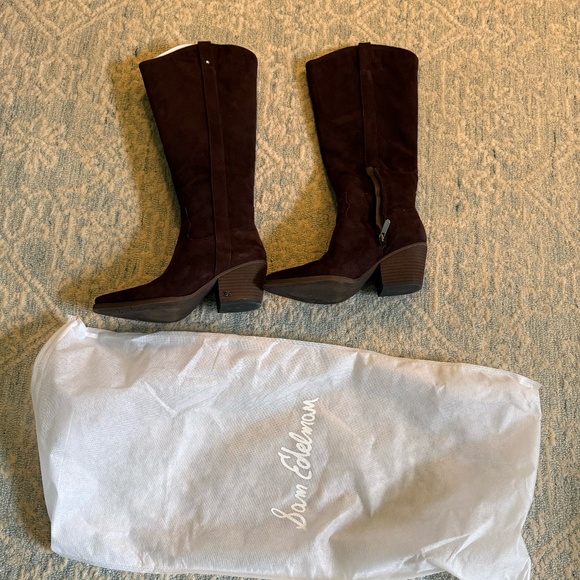 Sam Edelman Wyatt Boots Wide Calf Size 7 - Picture 3 of 4